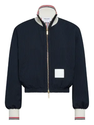 Thom Browne RWB シアリングカラー ジャケット | ブルー | FARFETCH JP