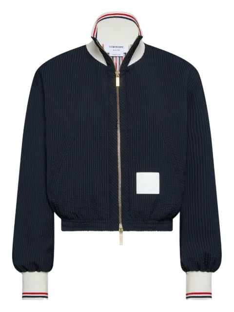 Thom Browne chamarra bomber con cierre