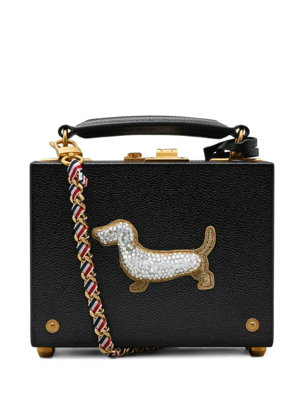 Thom Browne pebble-grain Hector micro attache case