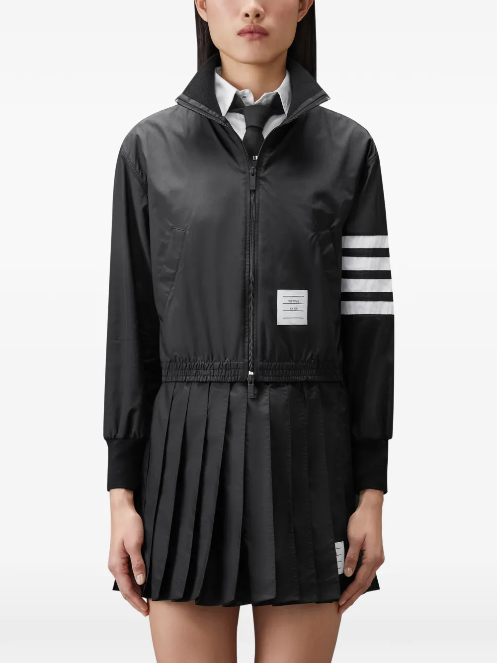 Thom Browne Ripstop 4-Bar trainingsjack Zwart