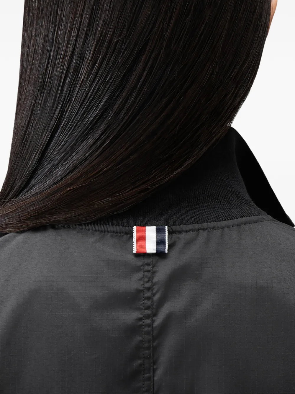 Thom Browne Ripstop 4-Bar trainingsjack Zwart