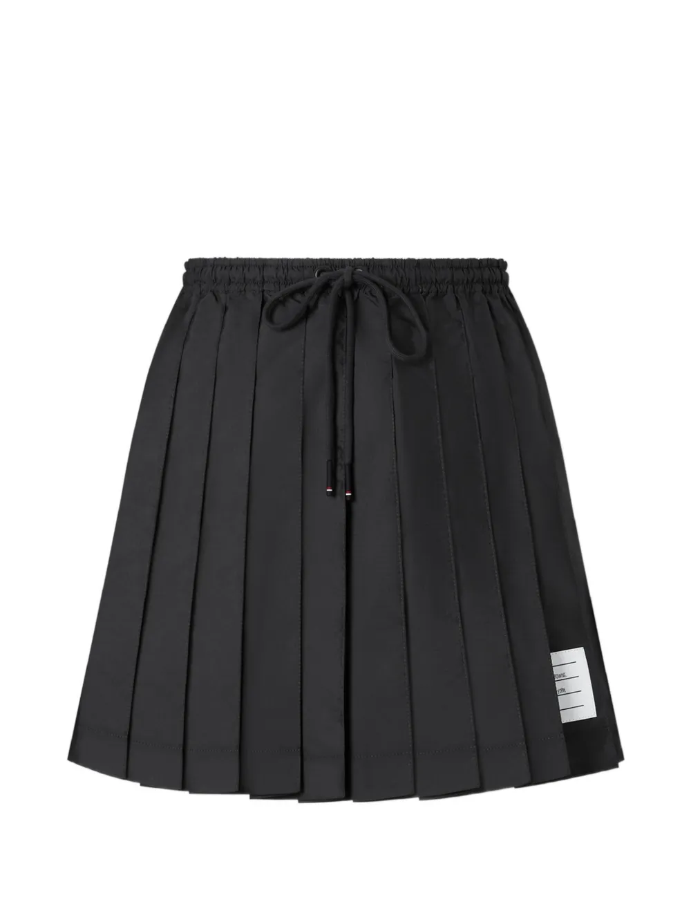Thom Browne ripstop pleated mini skirt - Nero