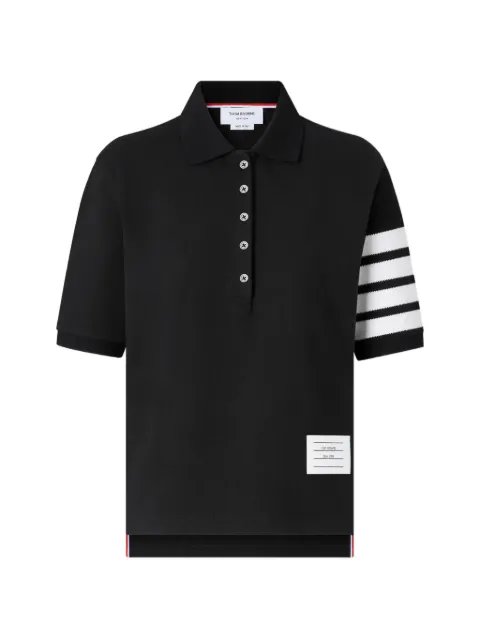 Thom Browne polo de piqué con motivo 4-Bar