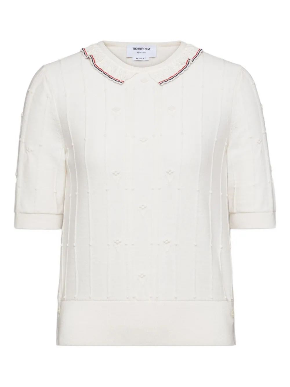 Thom Browne T-shirt con maniche corte - Bianco