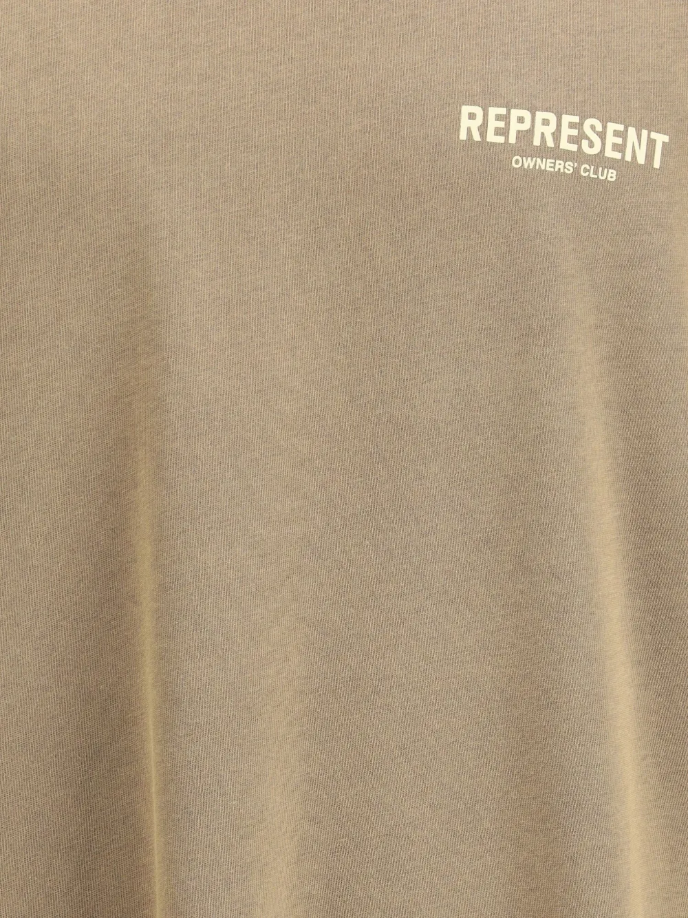 Represent Crew-neck Logo-print T-shirt In Neutral