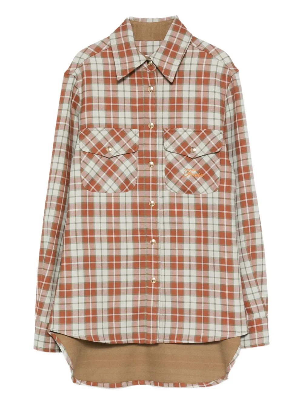 Forte Dei Marmi Couture Check Pocket Shirt In Red