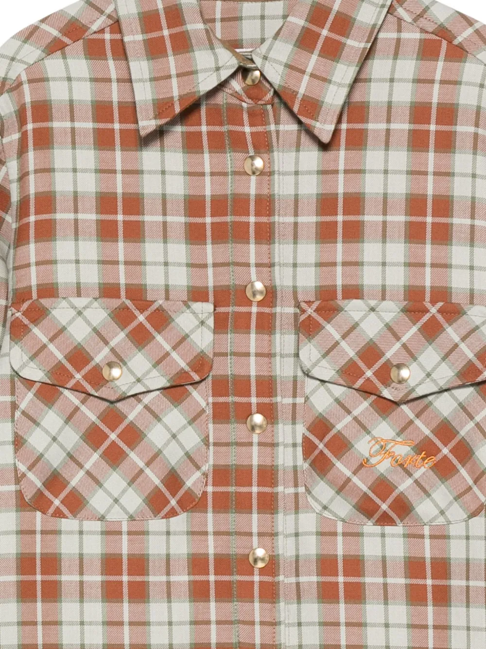 Forte Dei Marmi Couture Check Pocket Shirt In Red