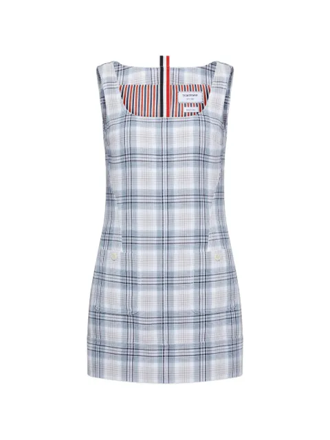 Thom Browne windowpane plaid mini dress
