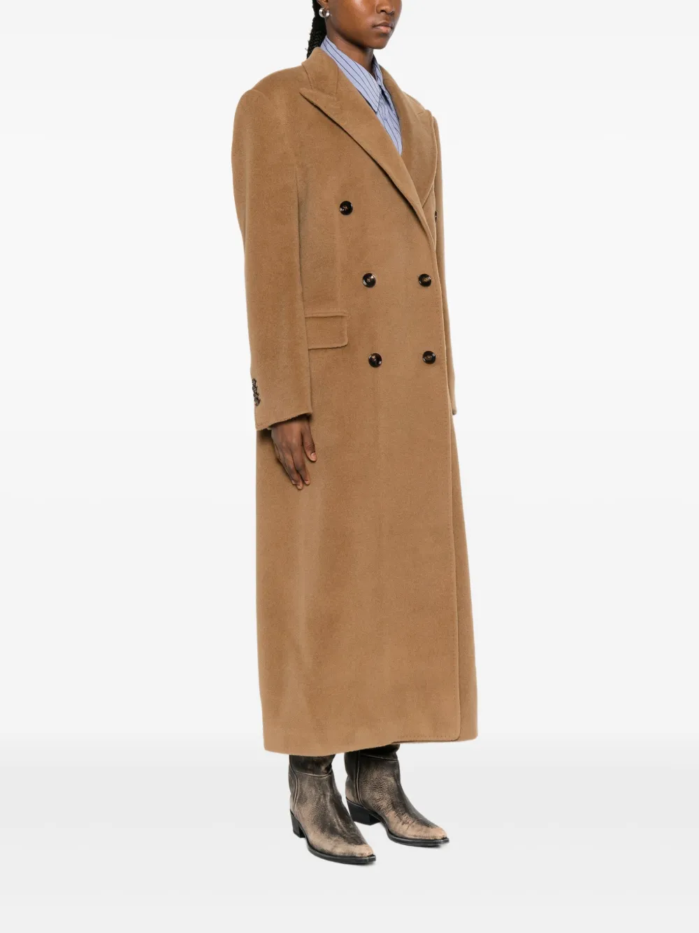 Tagliatore Jas met dubbele rij knopen Bruin