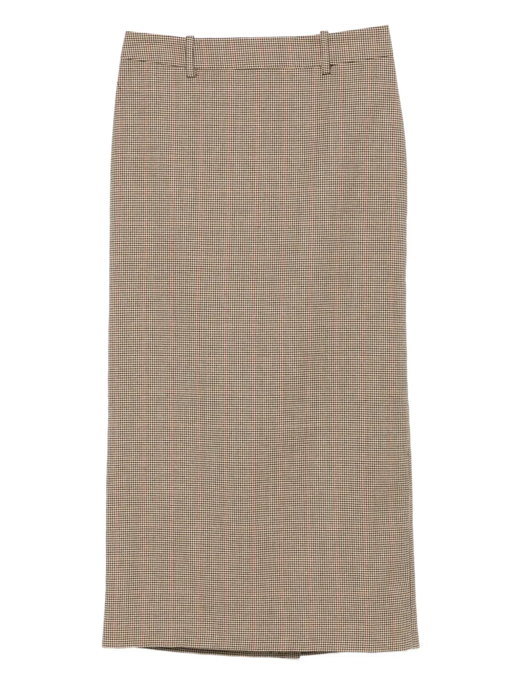 The Frankie Shop plaid-pattern midi skirt - Toni neutri