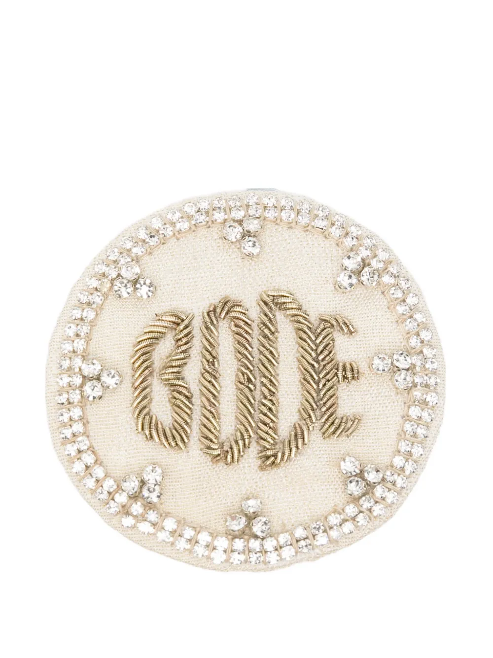 Bode Willow Embellished Brooch In Gold
