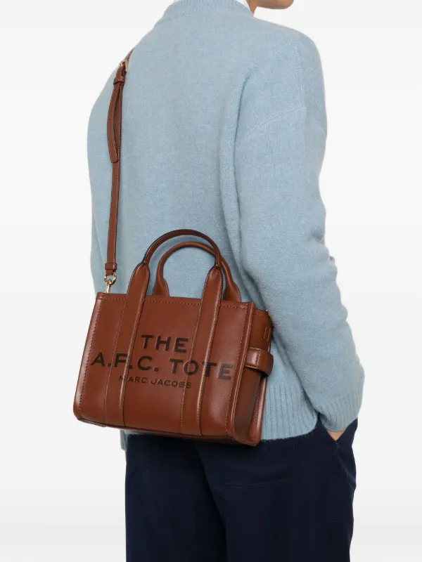 A.P.C. レザー トートバッグ | ブラウン | FARFETCH JP