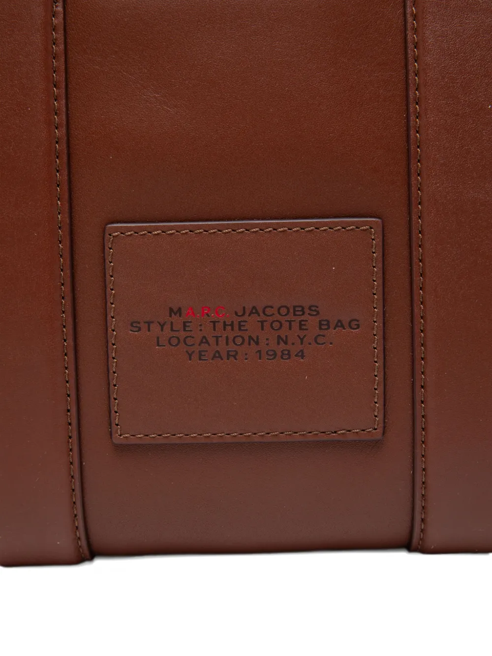 A.P.C. Leren shopper Bruin