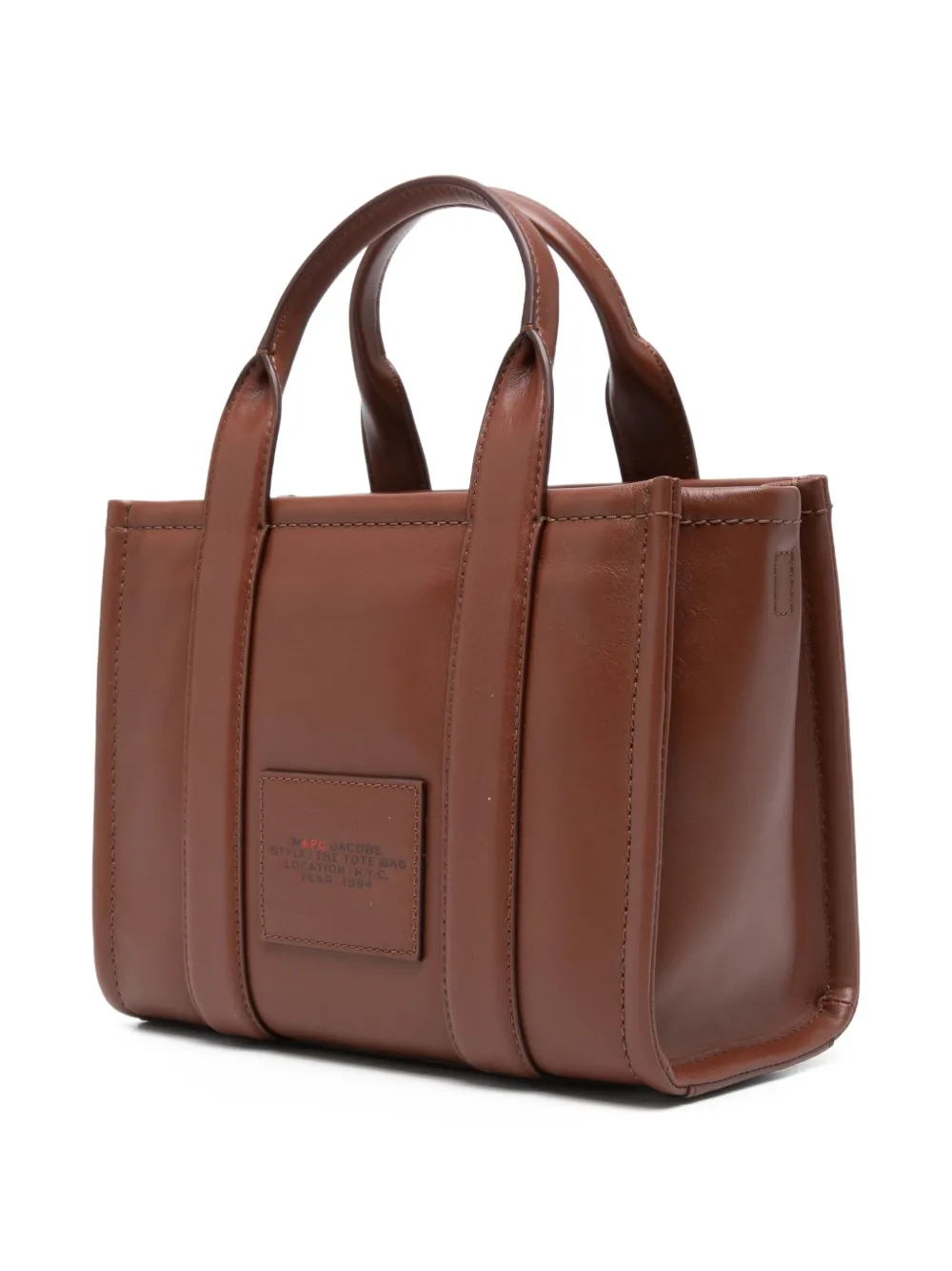 A.P.C. Leren shopper Bruin