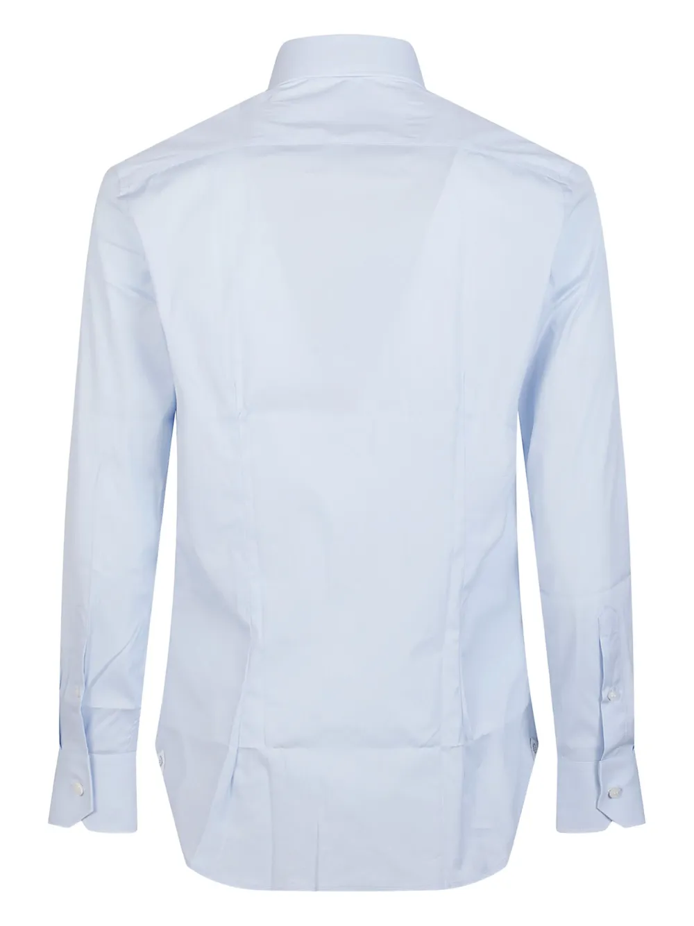 Orian long-sleeve cotton shirt - Blauw