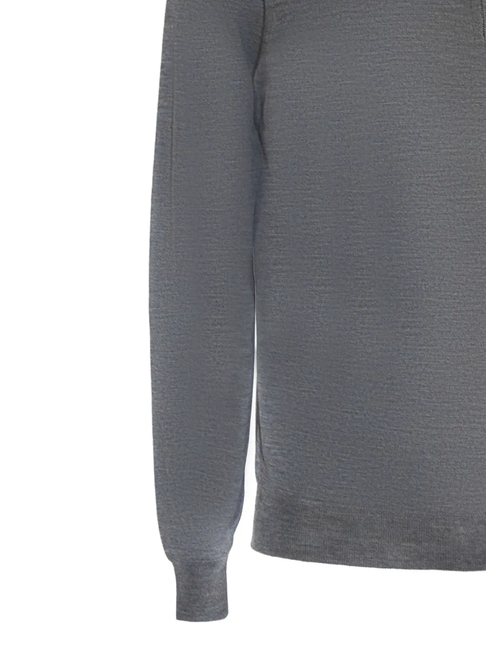 Drumohr Zipped Polo Shirt In Gray
