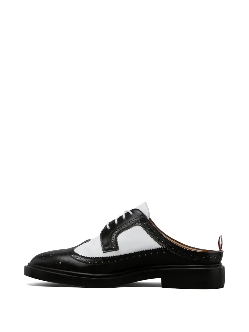 Thom Browne Longwing brogue mules Zwart