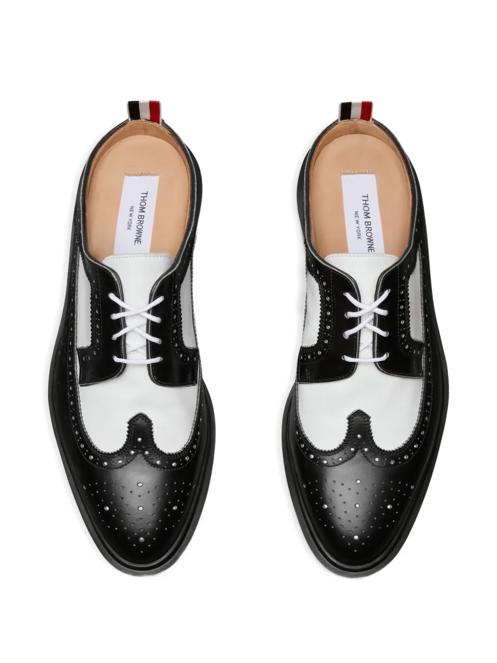 Thom Browne Longwing brogue mules Zwart