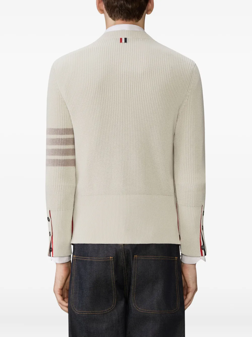 Thom Browne 4-Bar trui Beige