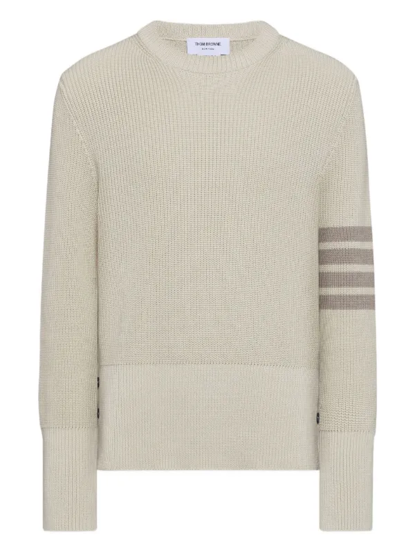 thom browne 4bar ニット　セーター　サイズ1 Thom Browne 4-Bar Sweater | Neutrals | FARFETCH