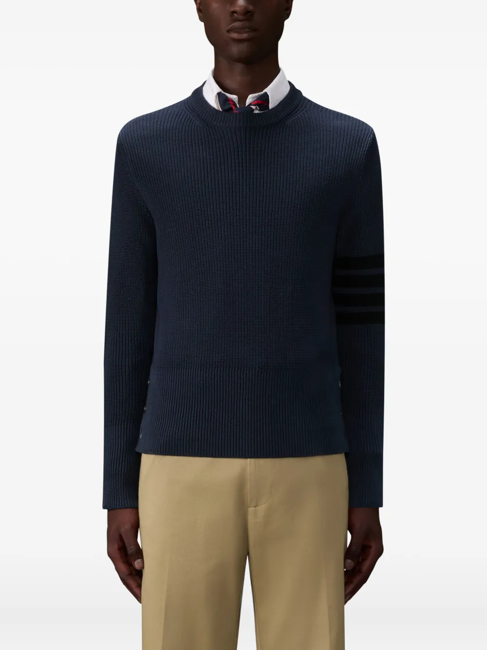 Thom Browne 4-Bar trui Blauw