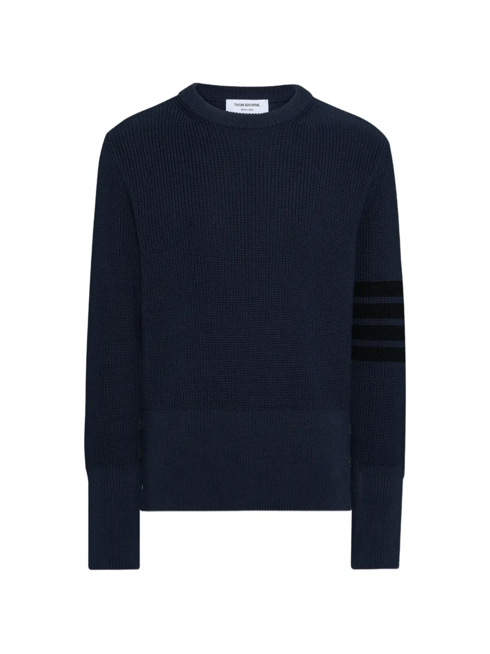Thom Browne 4-Bar vest met stiksels Blauw