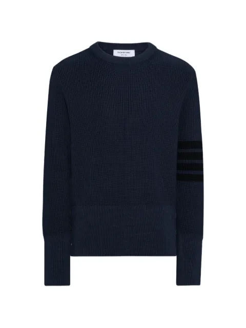 Thom Browne cotton cardigan stitch 4-Bar pullover