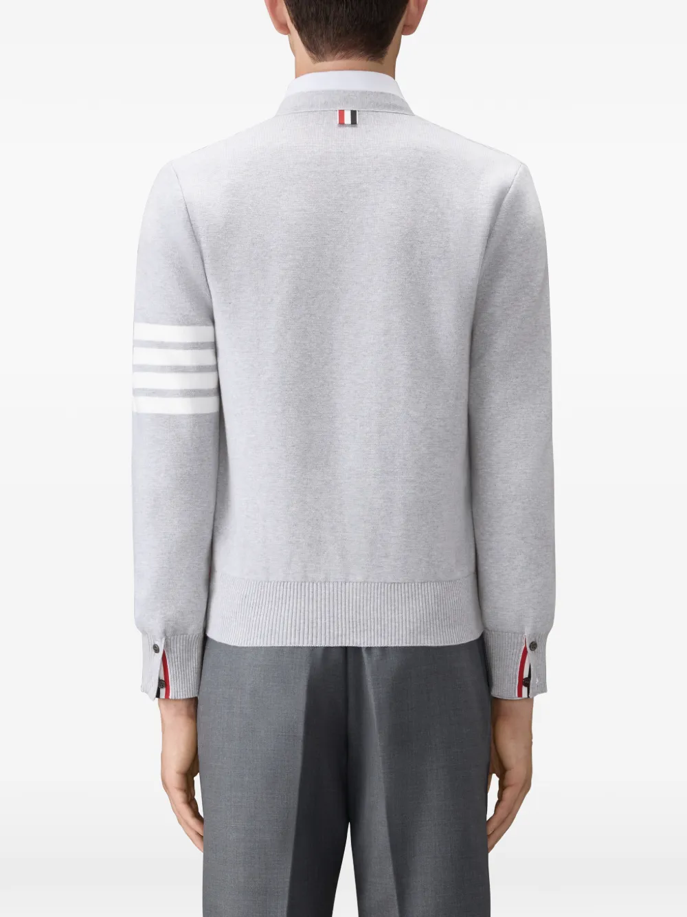Thom Browne Vest met vier strepen Grijs