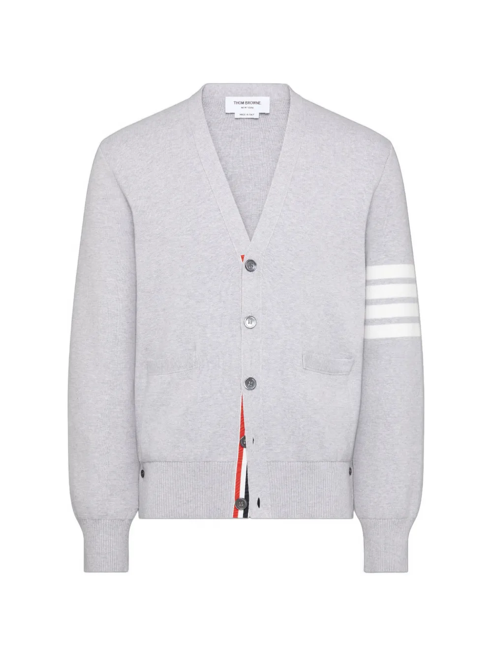 Thom Browne 4-Bar Milano stitch cardigan - Grigio