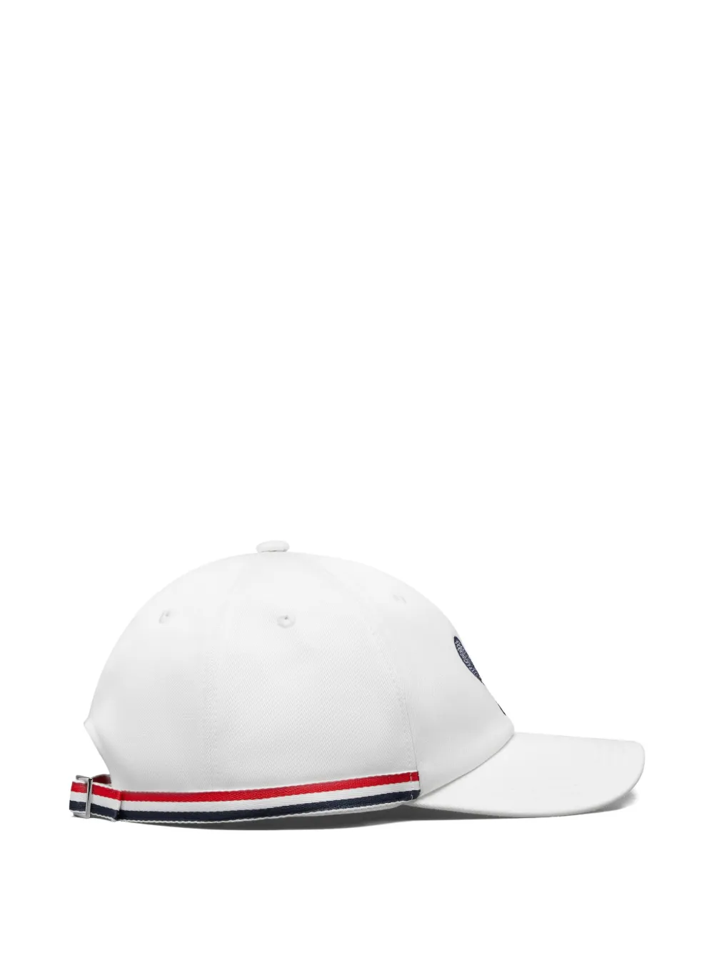 Thom Browne Classic 6 Panel Baseball Cap In White