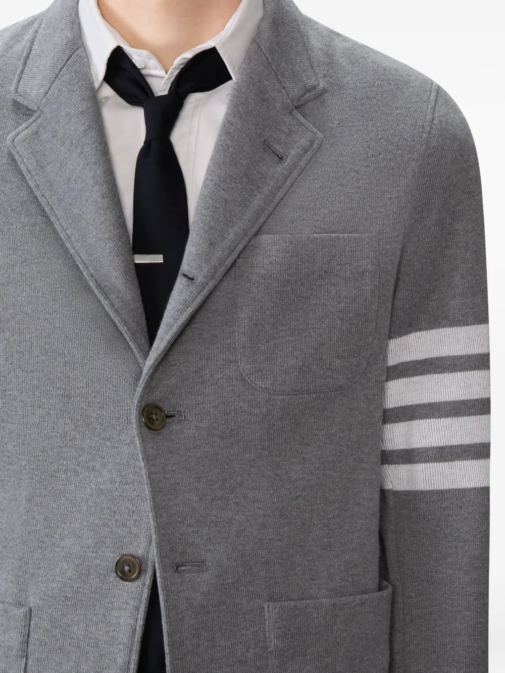 Thom Browne Blazer met vier strepen Grijs