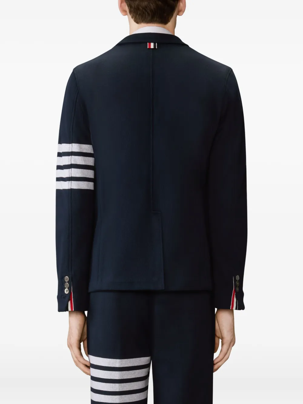 Thom Browne Blazer met vier strepen Blauw