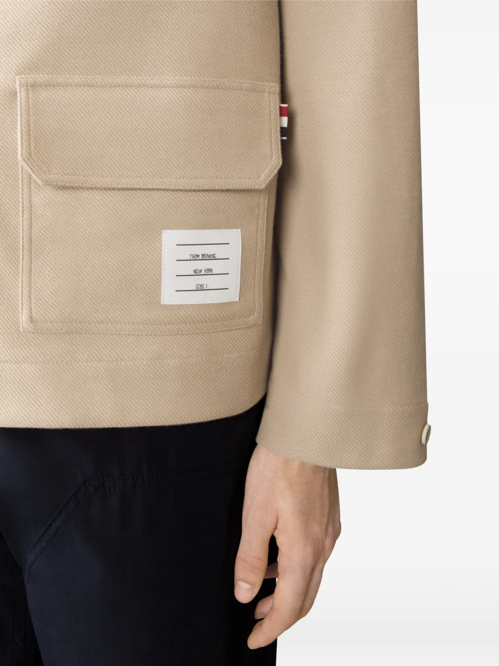 armband oversized parka
