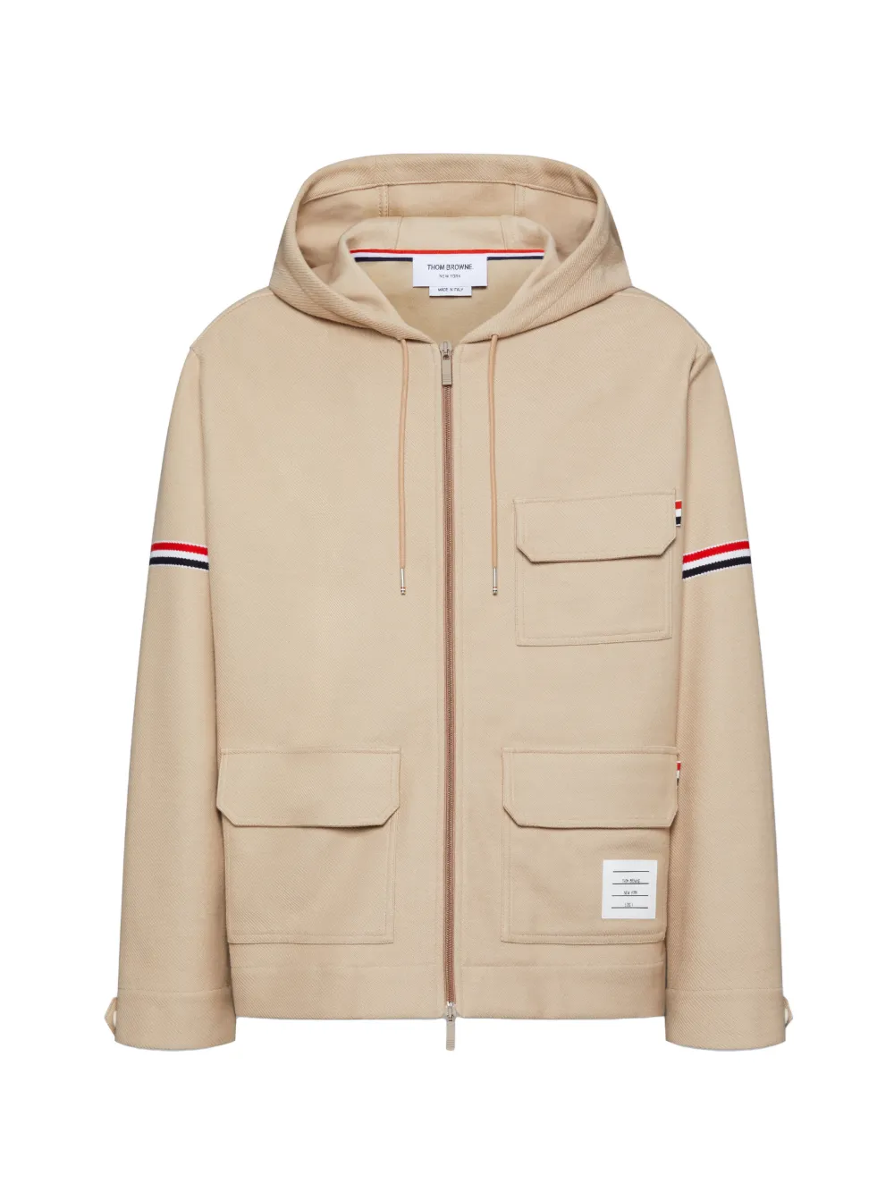 Thom Browne armband oversized parka - Toni neutri
