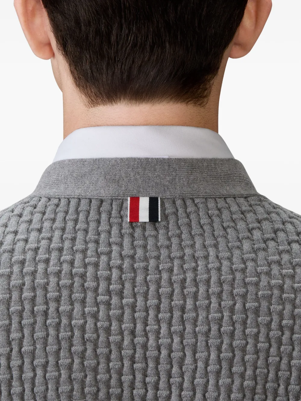 Thom Browne Vest met RWB-streep Grijs