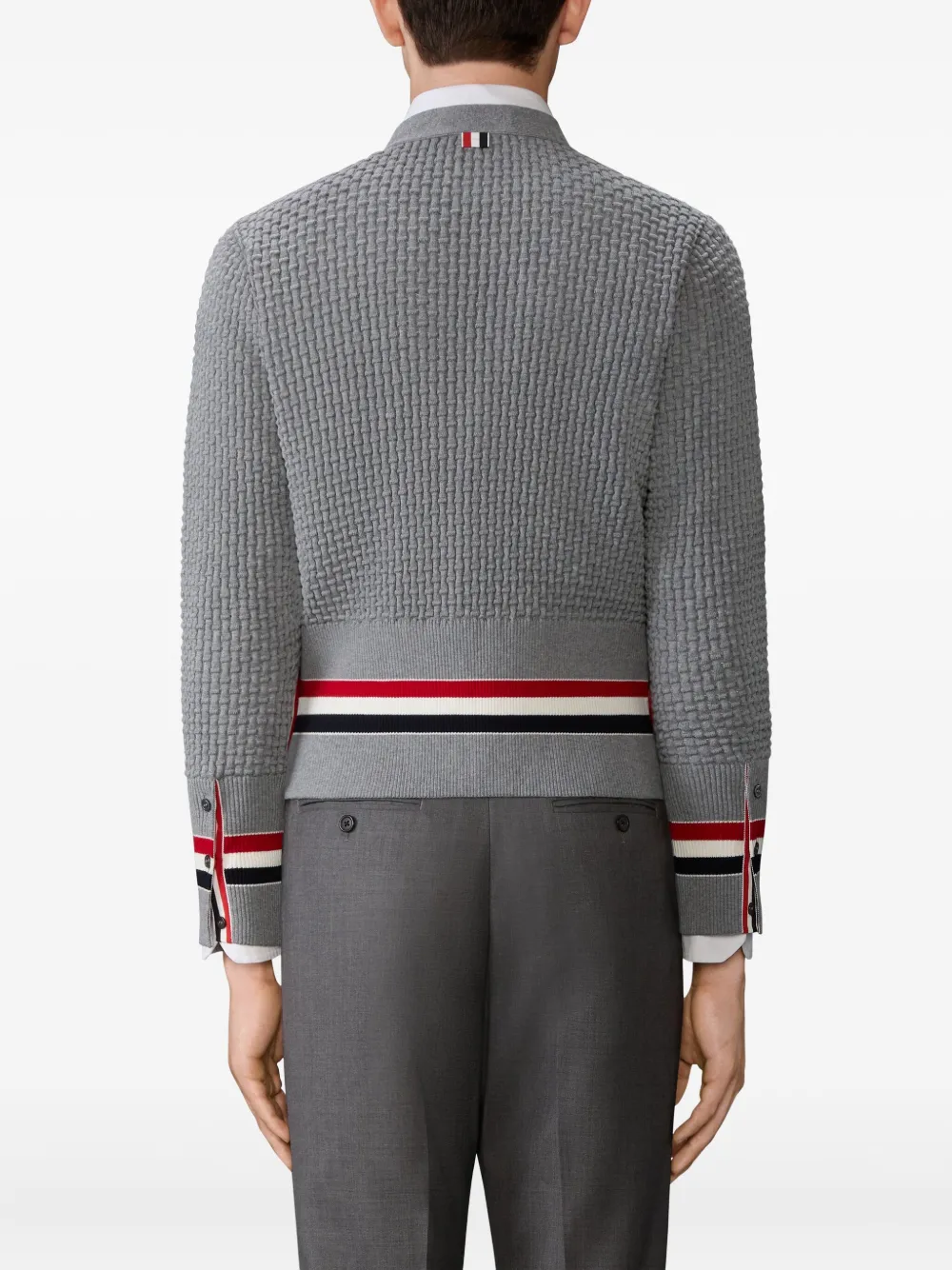 Thom Browne Vest met RWB-streep Grijs