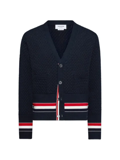Thom Browne cárdigan con motivo de rayas RWB