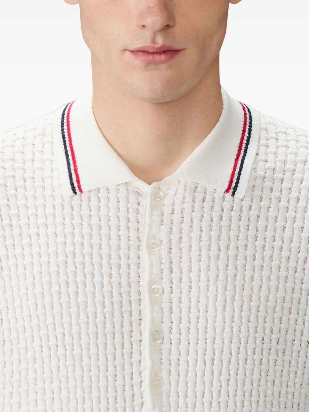 stripe polo shirt
