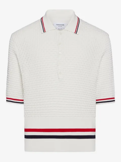 Thom Browne playera tipo polo con rayas