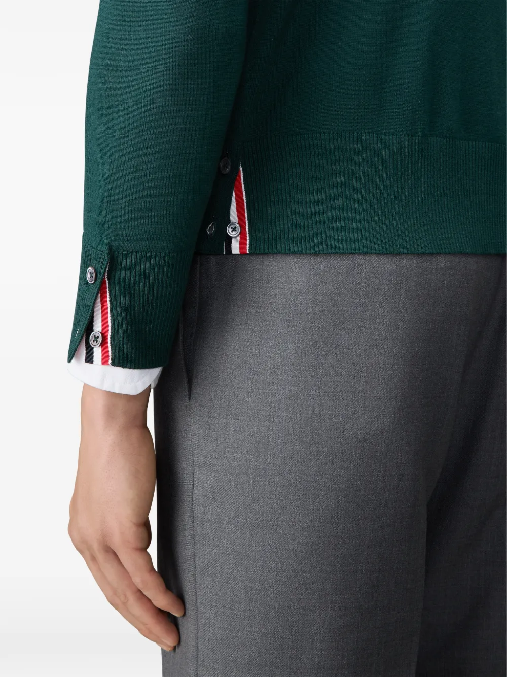 Thom Browne 4-Bar trui Groen