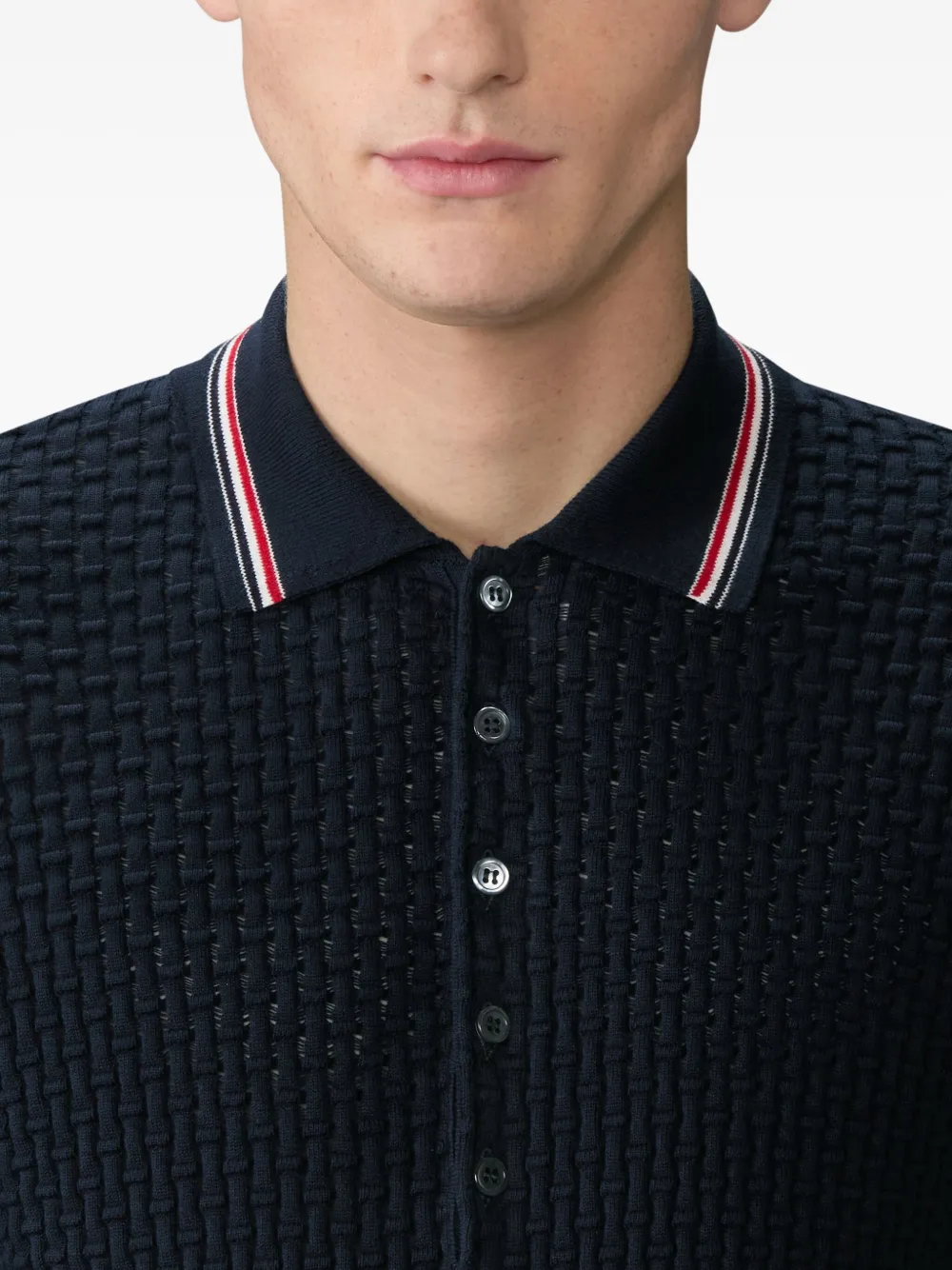 Thom Browne ストライプ ポロシャツ | ブルー | FARFETCH JP