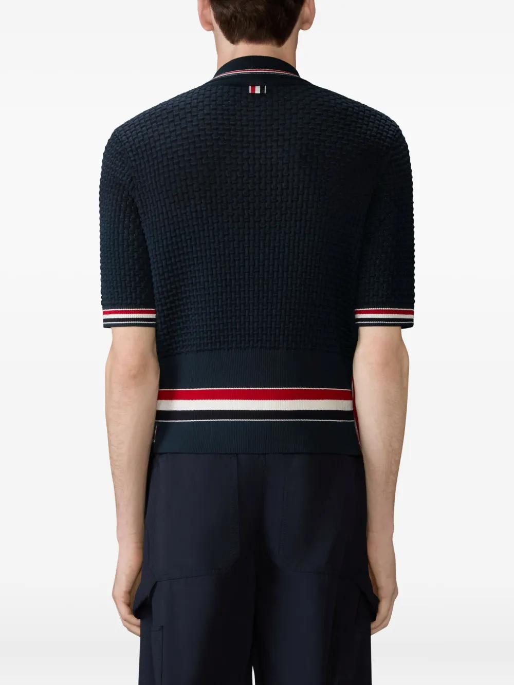Thom Browne Gestreept poloshirt Blauw