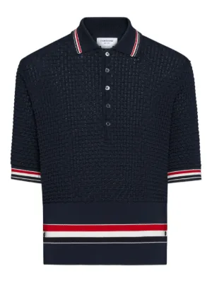 Thom Browne 4BAR ポロシャツ | ブルー | FARFETCH JP