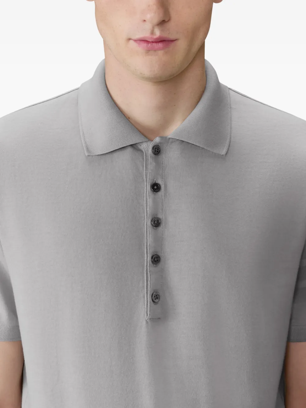 Thom Browne Ottoman poloshirt met vier strepen Grijs