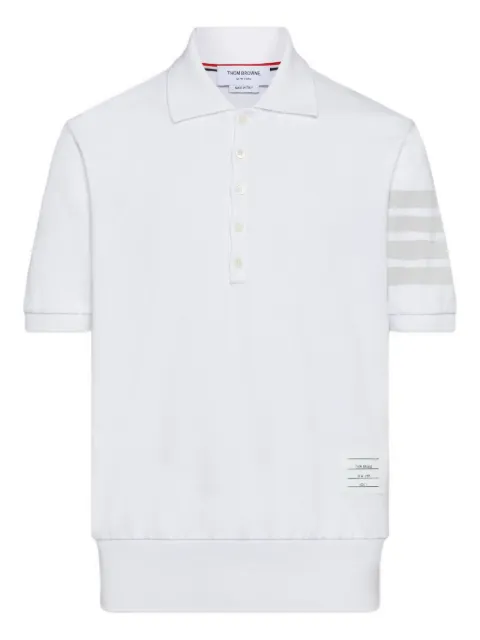 Thom Browne playera tipo polo Ottoman con motivo 4-Bar