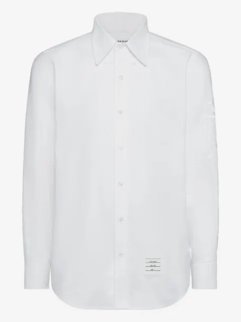Thom Browne Hector crest embroidery oxford shirt