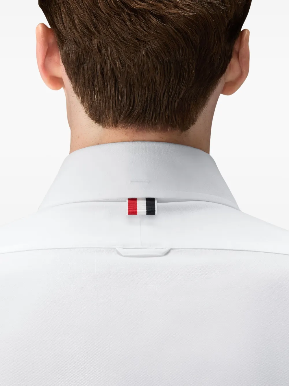 Thom Browne Hector Oxford overhemd met borduurwerk Wit