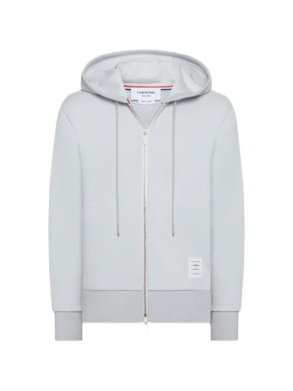 THOM BROWNE ジップアップパーカー グレー サイズ2 Thom Browne ジップアップ パーカー | グレー | FARFETCH JP