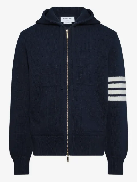 Thom Browne lunar new year intarsia 4-bar stripe-detail hoodie