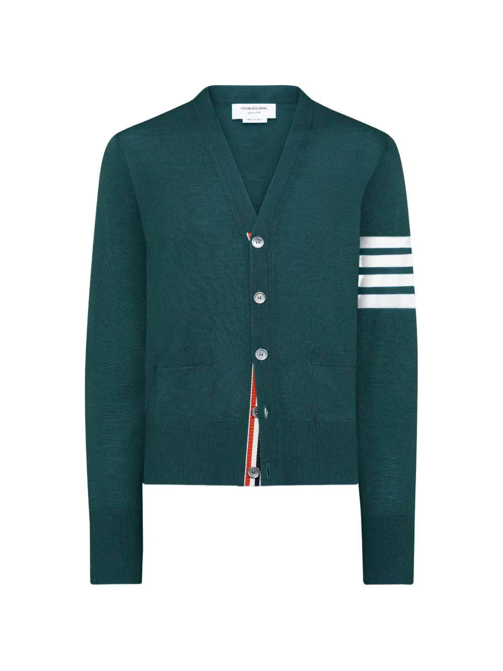 Thom Browne 4-Bar V-neck cardigan - Verde